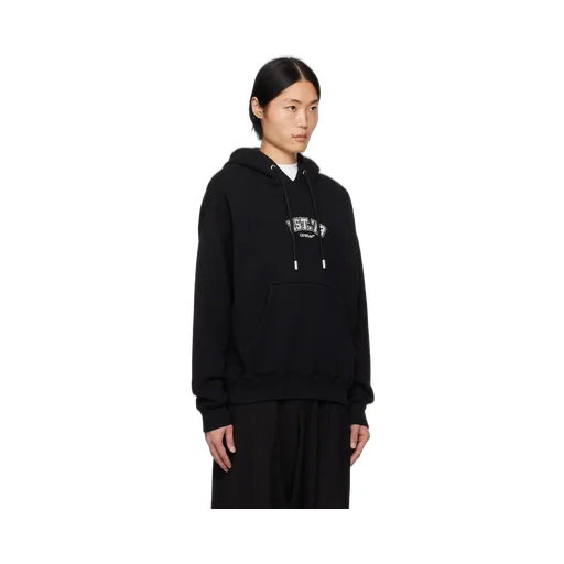 Off-White Graphic Printed Drawstring Hoodie