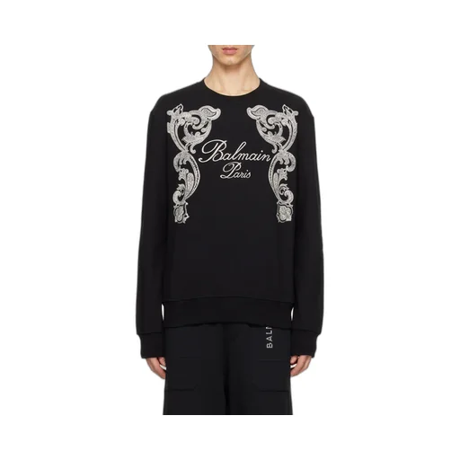 Balmain Signature Paisley Sweatshirt