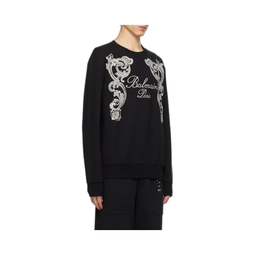 Balmain Signature Paisley Sweatshirt