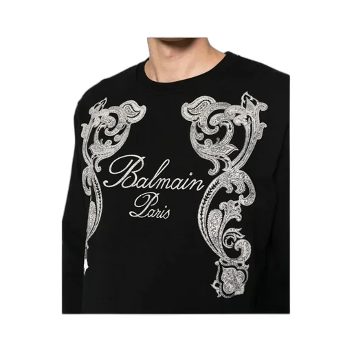 Balmain Signature Paisley Sweatshirt