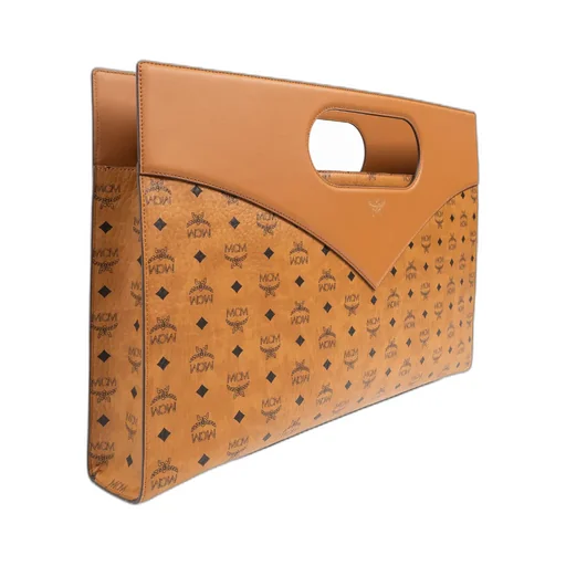 Mcm Diamond Logo Printed Shopper Bag