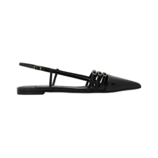 Dolce & Gabbana Pointed Toe Strap Slingbacks