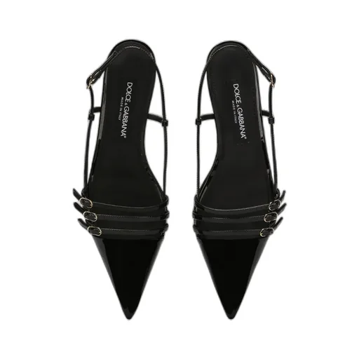 Dolce & Gabbana Pointed Toe Strap Slingbacks