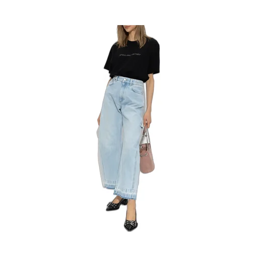Stella Mccartney Logo Printed Crewneck T-Shirt