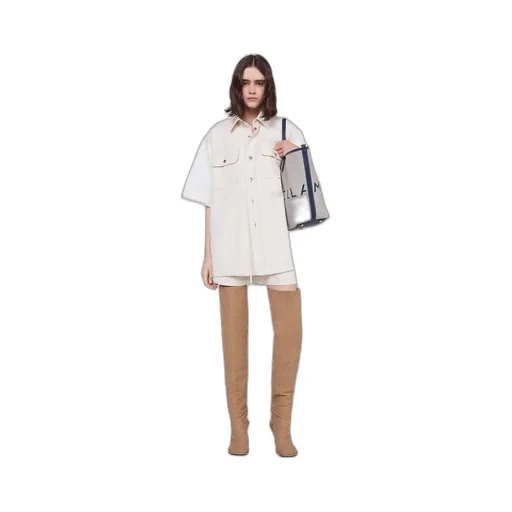 Stella Mccartney Oversized Utility Denim Shirt