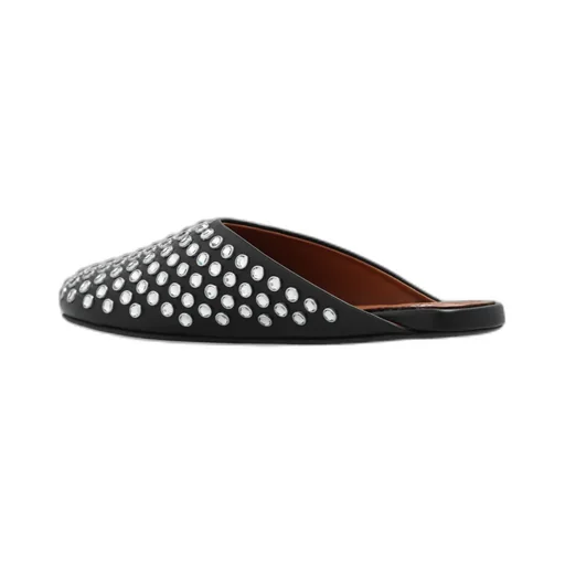 AlaÏA Crystal-Embellished Slip-On Mules