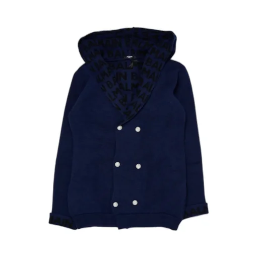 Double-Breasted Hooded Jacket