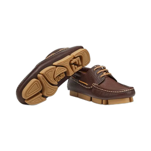 Fendi Deck Lace-Up Sneakers