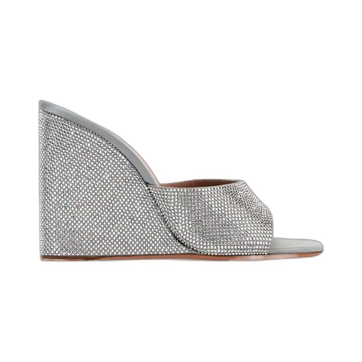 Square Head Slope Heel Sandals