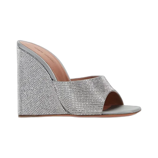 Square Head Slope Heel Sandals