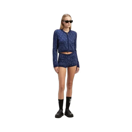Round-Collar And Long-Sleeved Knitted Cardigan