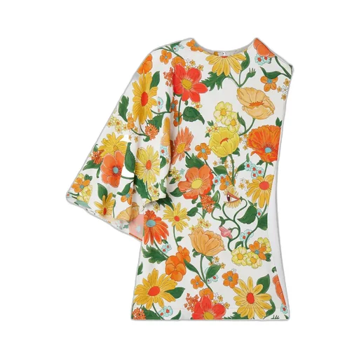 Stella Mccartney Floral Printed One-Sleeved Top