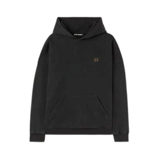 Palm Angels Back Foggy Logo Printed Hoodie