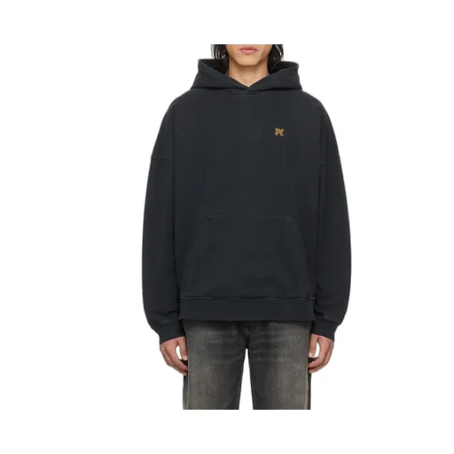 Palm Angels Back Foggy Logo Printed Hoodie
