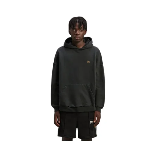 Palm Angels Back Foggy Logo Printed Hoodie