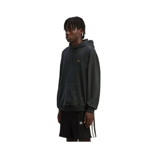 Palm Angels Back Foggy Logo Printed Hoodie