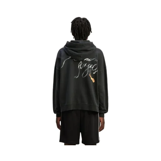 Palm Angels Back Foggy Logo Printed Hoodie