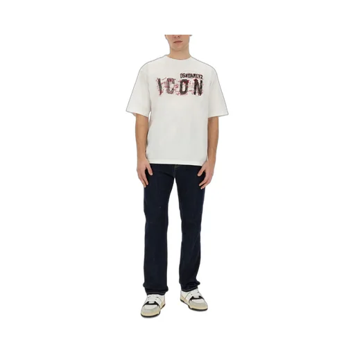 Dsquared2 Icon Printed Cropped T-Shirt