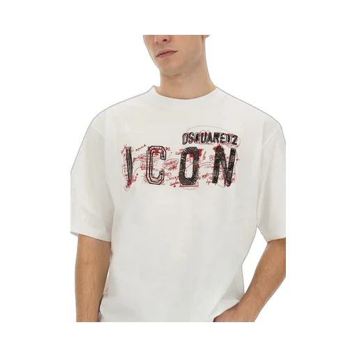 Dsquared2 Icon Printed Cropped T-Shirt