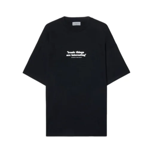 Ironic Quote-Print Cotton T-Shirt