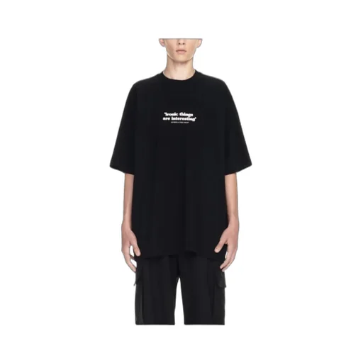 Ironic Quote-Print Cotton T-Shirt
