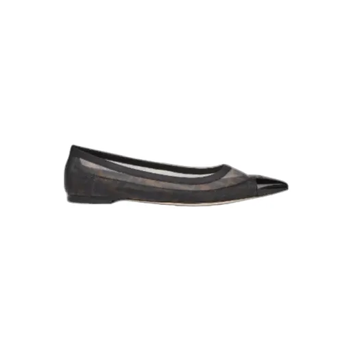 Fendi Ff Mesh Ballet Flats