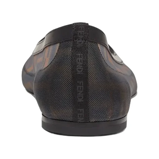 Fendi Ff Mesh Ballet Flats