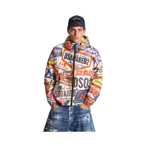 Dsquared2 Logomania Patterned Windbreaker