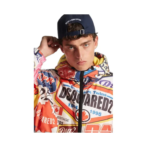 Dsquared2 Logomania Patterned Windbreaker