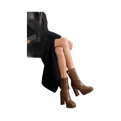 Side Zipper Short Boots
