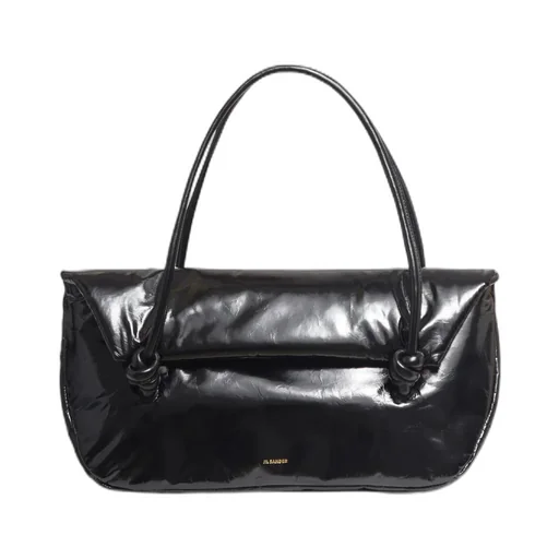 Jil Sander Logo Printed Shoulder Bag