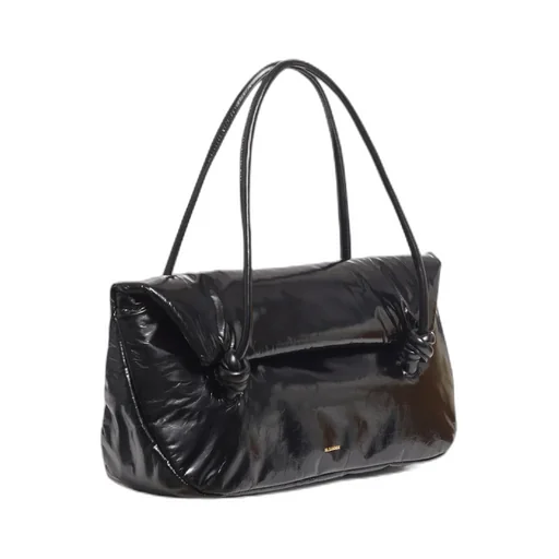Jil Sander Logo Printed Shoulder Bag