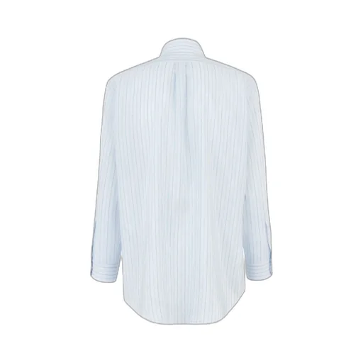 Light Blue Silk And Cotton Shirt
