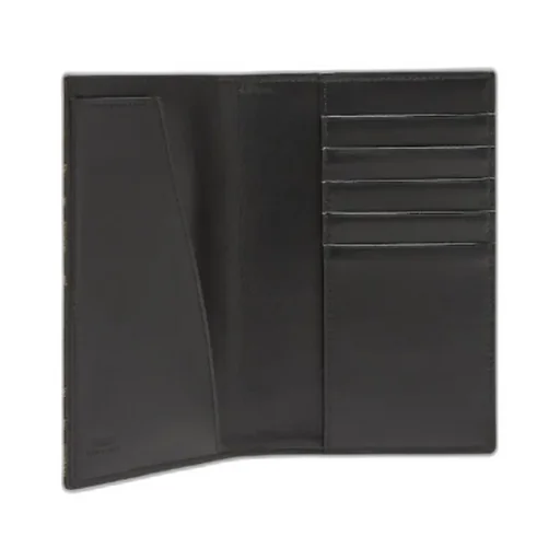 Brown Ff Fabric Passport Cover