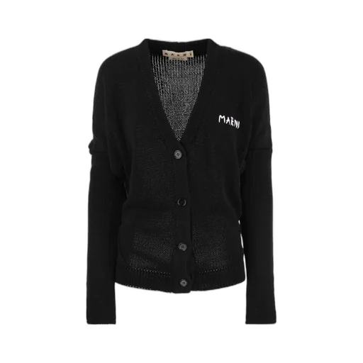 Marni Logo Embroidered Buttoned Cardigan