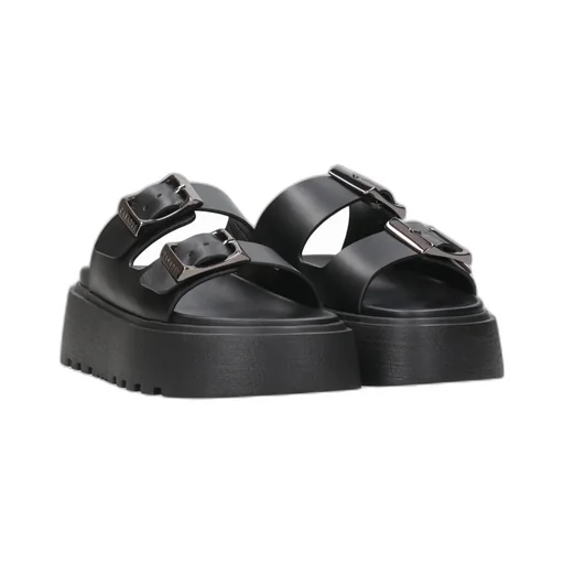 Florence Double-Strap Chunky-Sole Sandals
