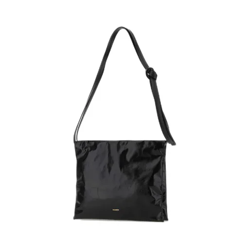 Jil Sander Logo Debossed Small Shoulder Bag