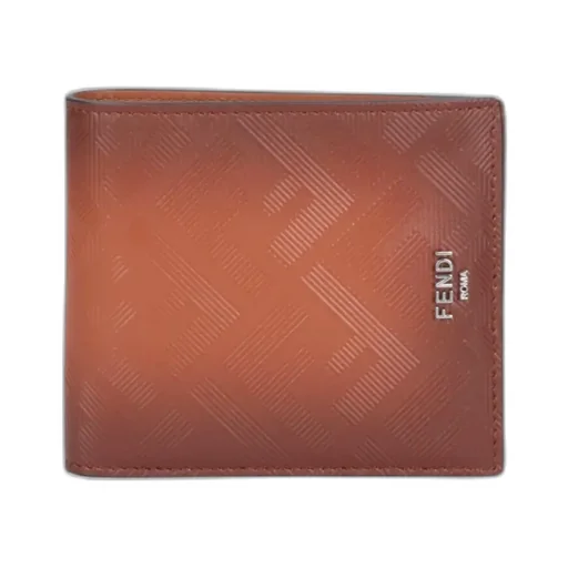 Fendi Logo Plaque Bifold Wallet