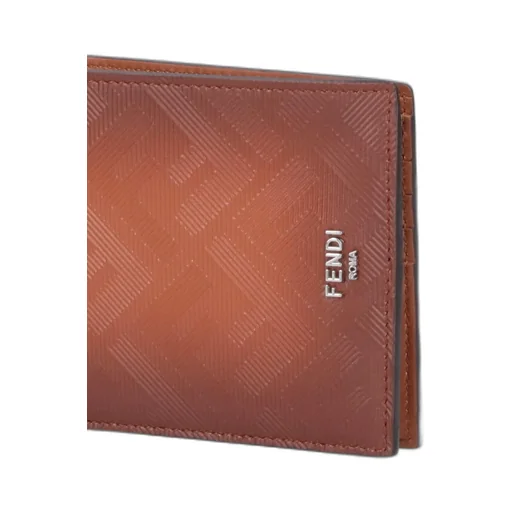 Fendi Logo Plaque Bifold Wallet