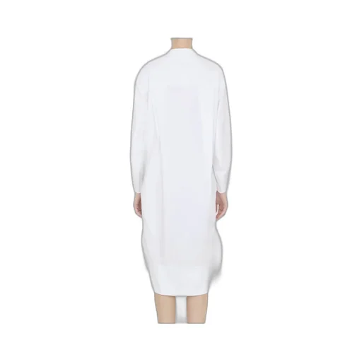 Khaite Brom Shift Long-Sleeved Midi Dress