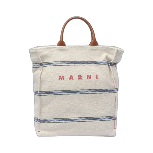 Marni Logo Printed Tote Bag