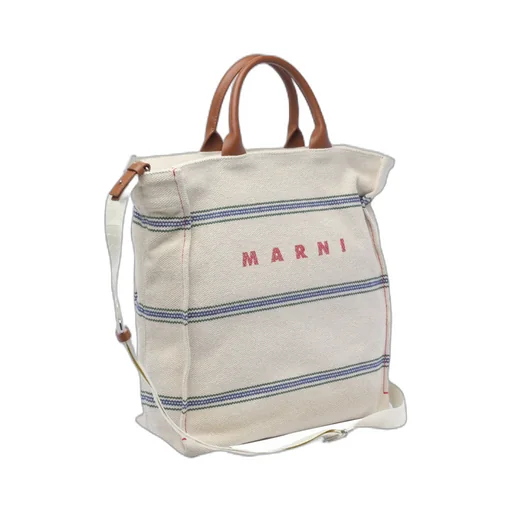 Marni Logo Printed Tote Bag