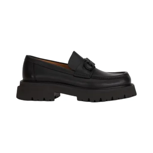 Florian Square-Toe Leather Loafers