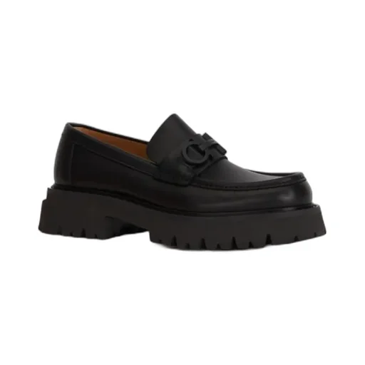 Florian Square-Toe Leather Loafers