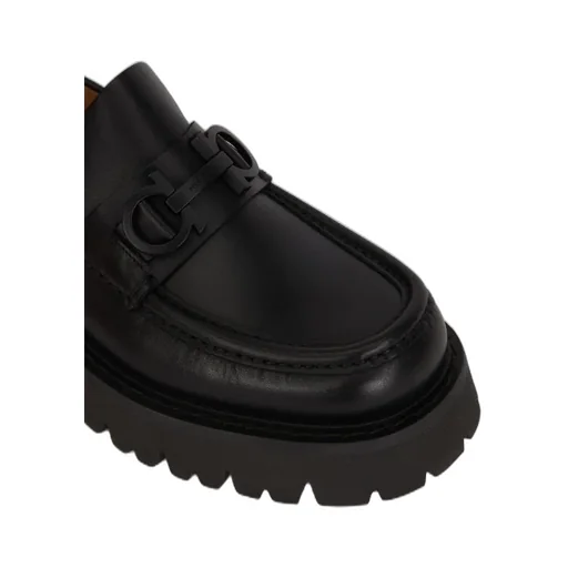 Florian Square-Toe Leather Loafers