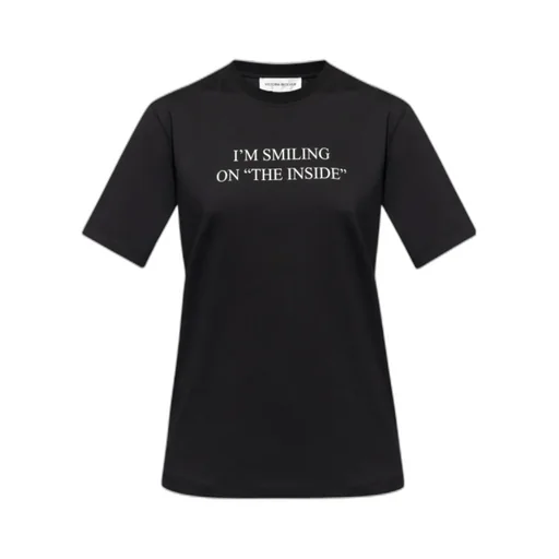 Victoria Beckham Slogan Printed Crewneck T-Shirt