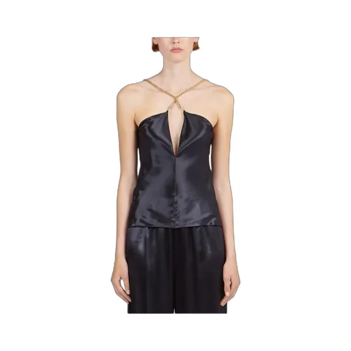 Salvatore Ferragamo Chain Strap Top