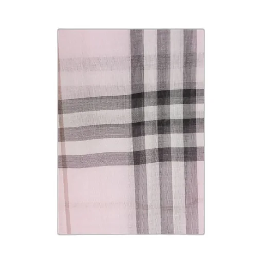 Burberry Check Detailed Frayed Edge Scarf