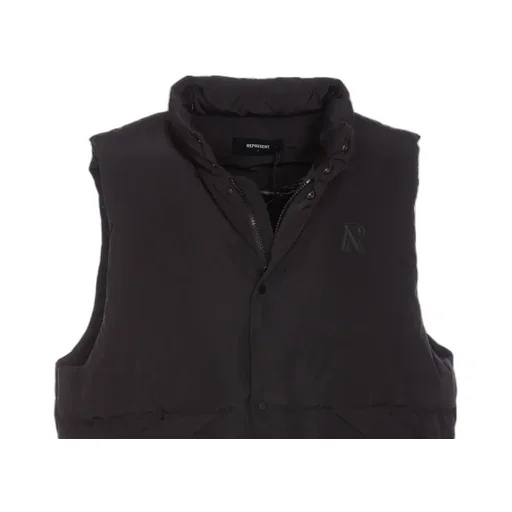 High Collar Sleeveless Vest