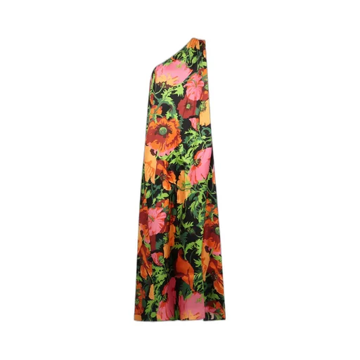 Floral-Print One Shoulder Dress